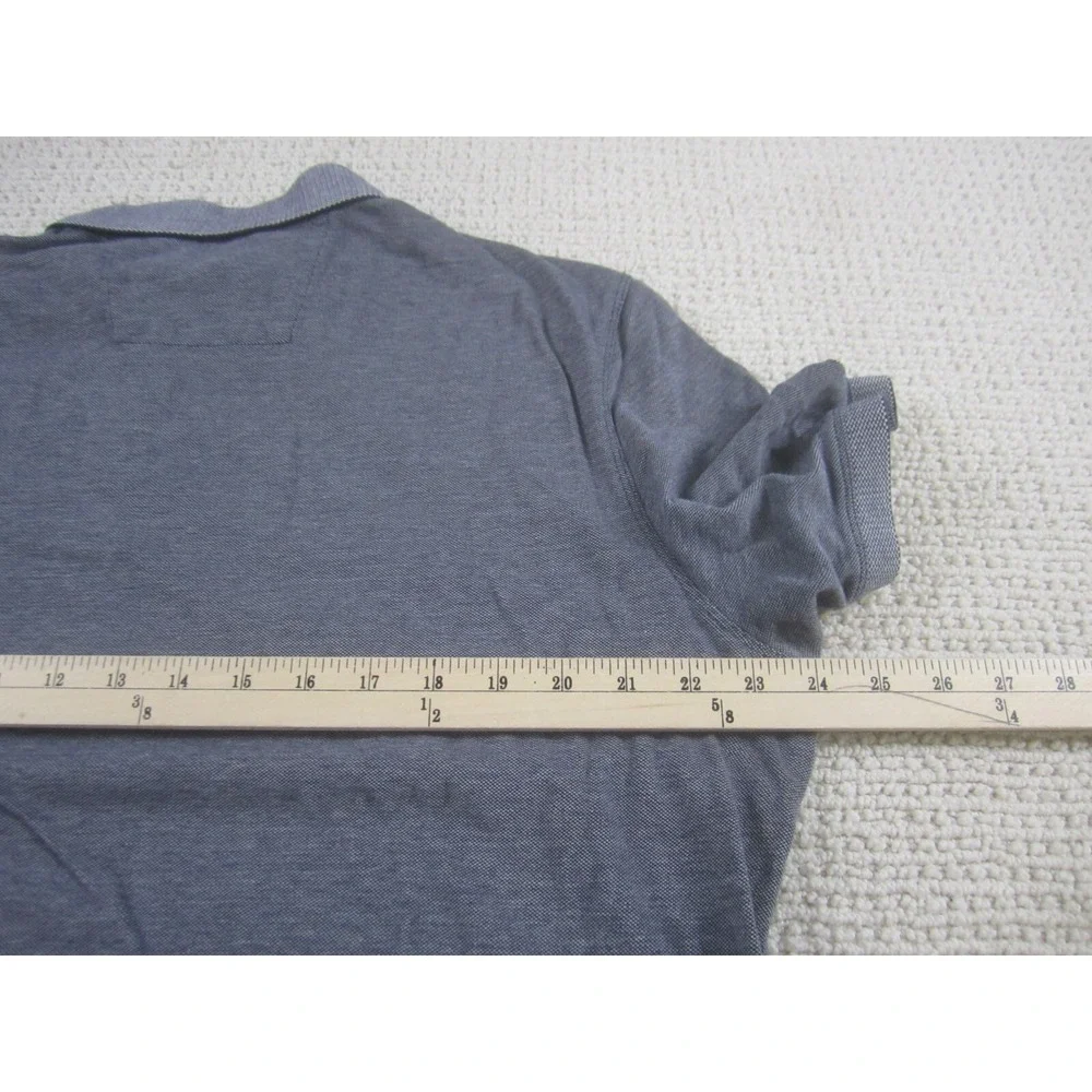 Banana Republic Shirt Mens XL Gray‎ Blue Short Sleeve Casual Collared Cotton